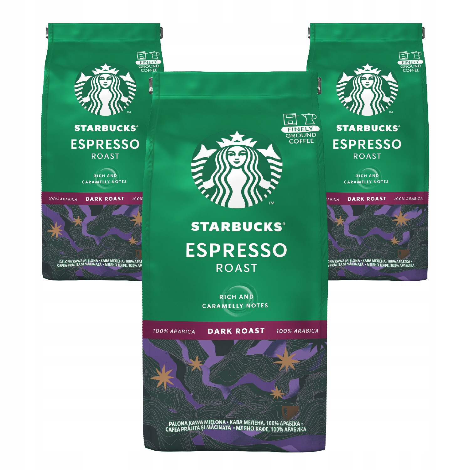 Káva mletá - Starbucks Espresso Pečené pečené kávové mleté 600 g