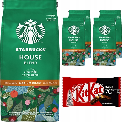 Káva mletá - Starbucks House Blend Mleté Káva 1 kg + ZADARMO