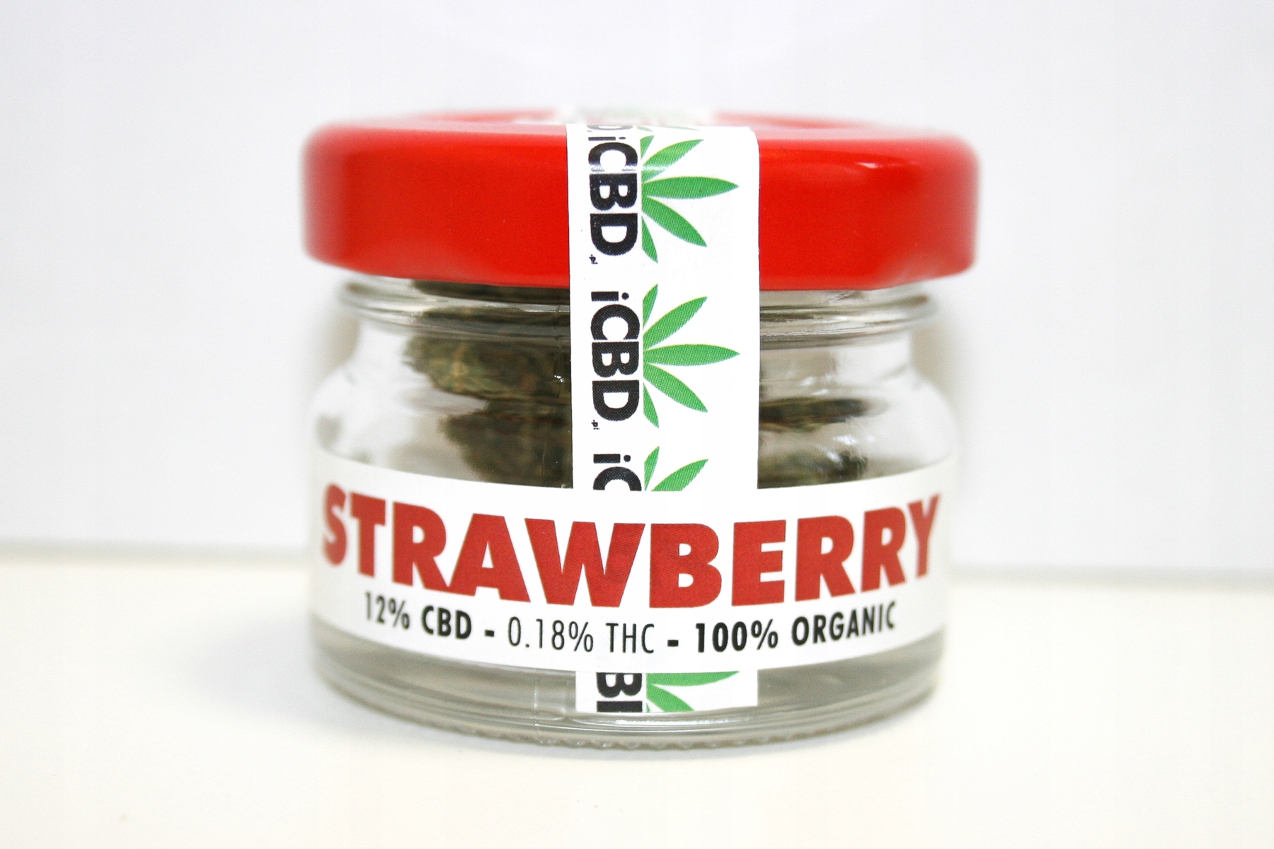 CBD - Jahody CBD 12% konope vysuší, konope kvety 1g