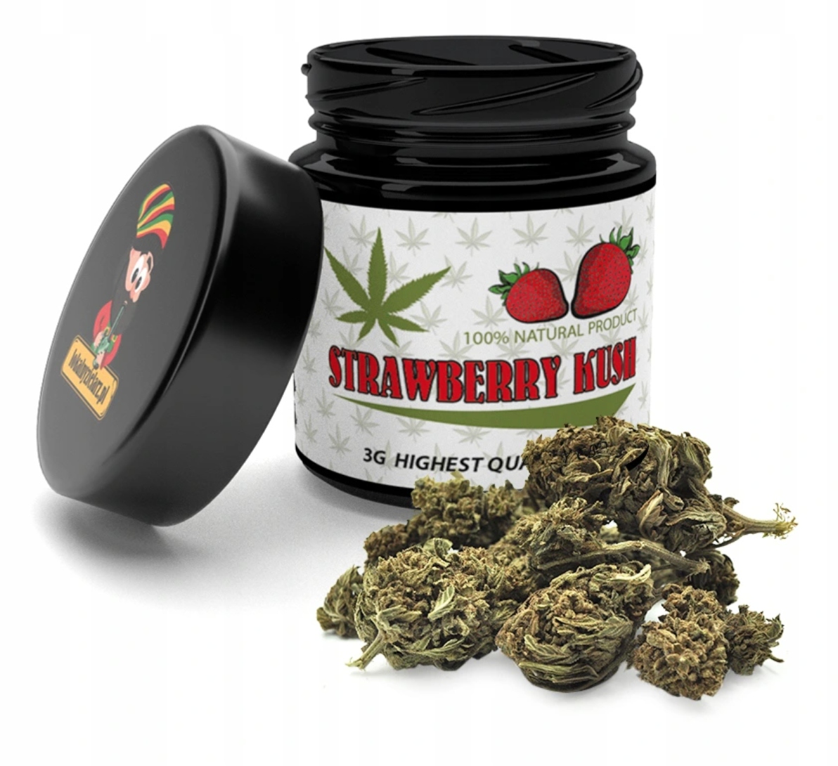 CBD - Susz CBD 8% - Strawberry Kush 3G Miestne Herber