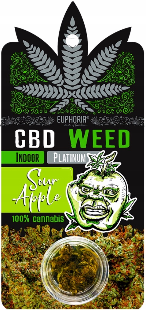 CBD - Sushi Euphoria Weed Platinum CBD Sour Apple 1g