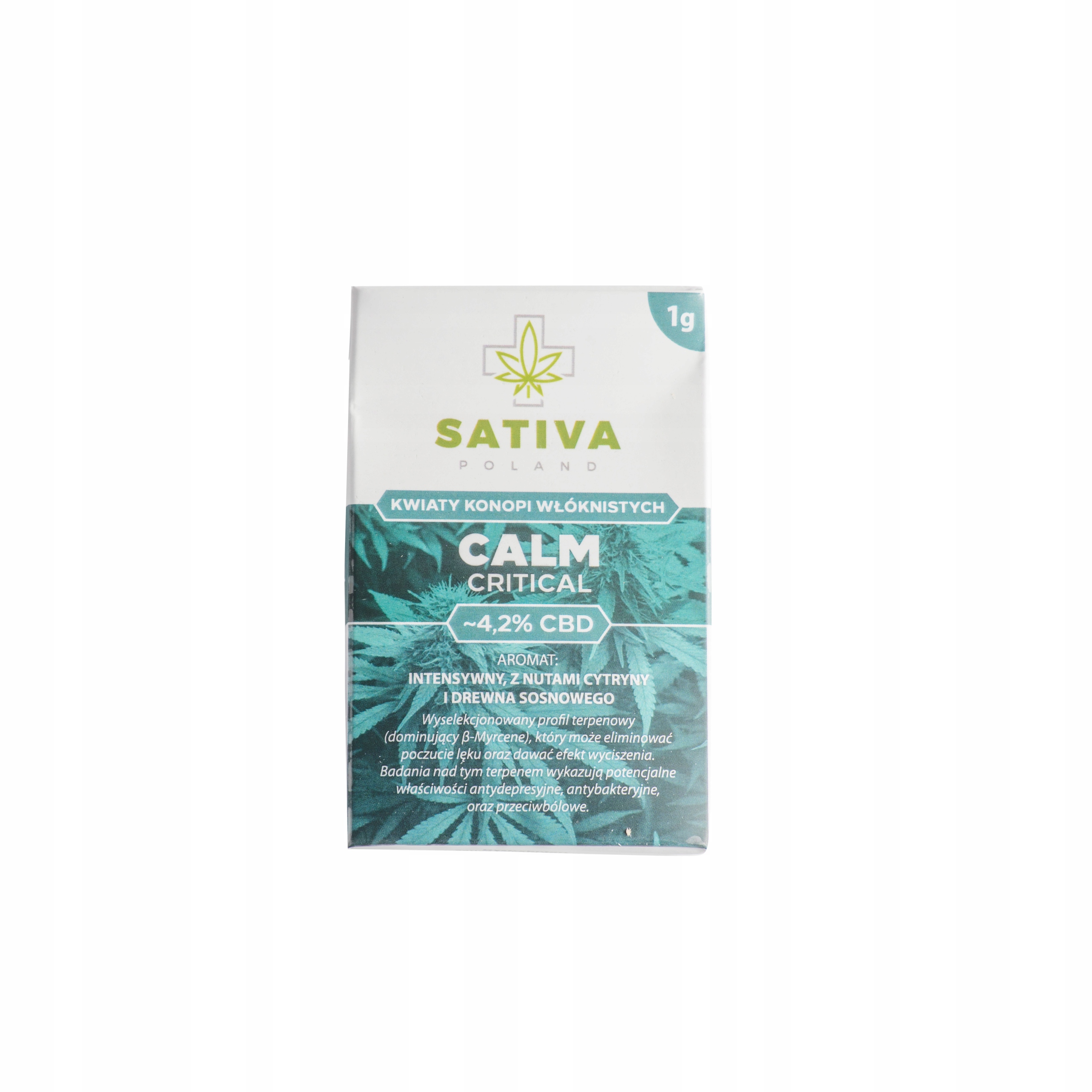 CBD - Poskytovateľ kanabisu CBD- Pokojný kritický 1G- sativa Poľsko
