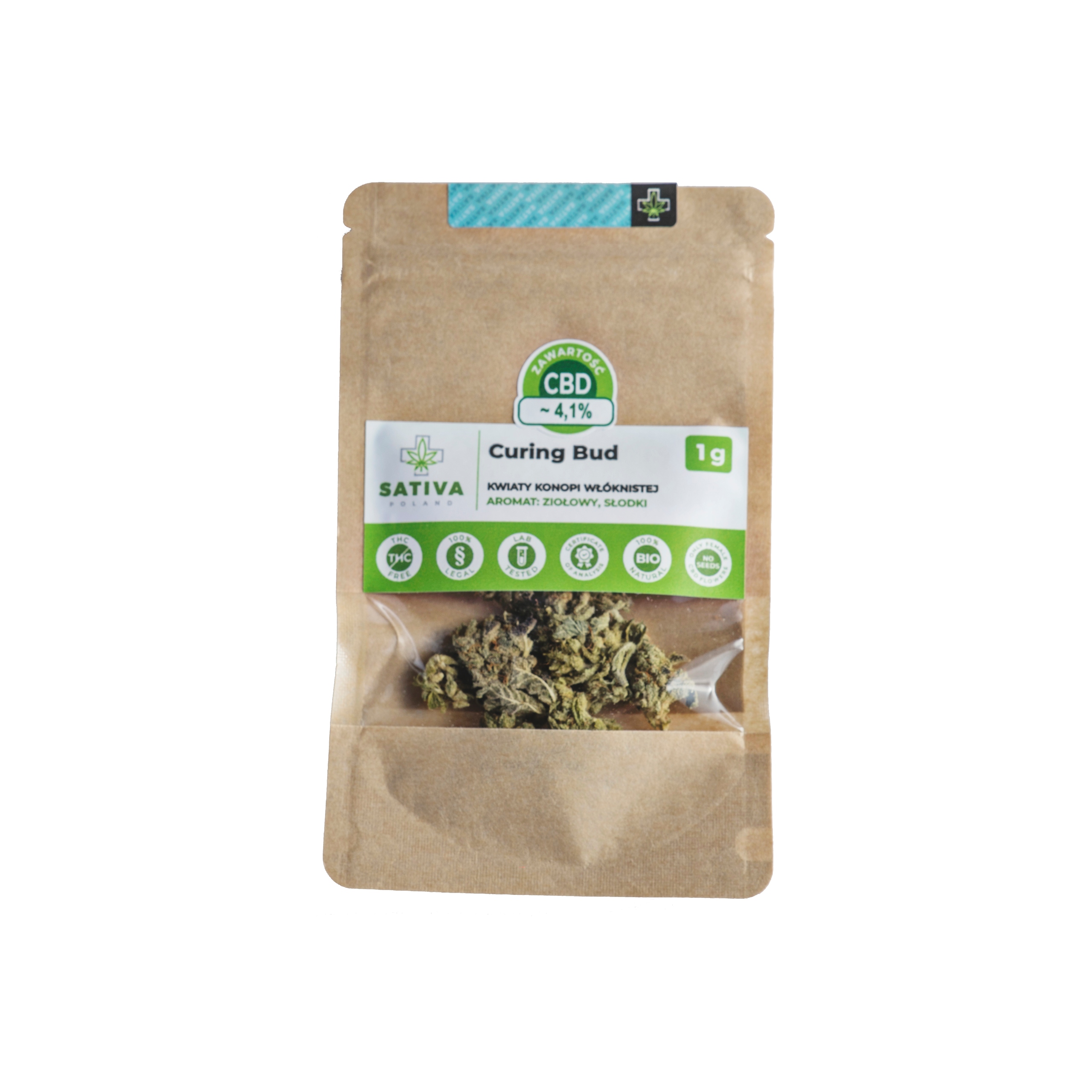CBD - Susz konope CBD - Curinga BUD 1G- SATIVA POLAND
