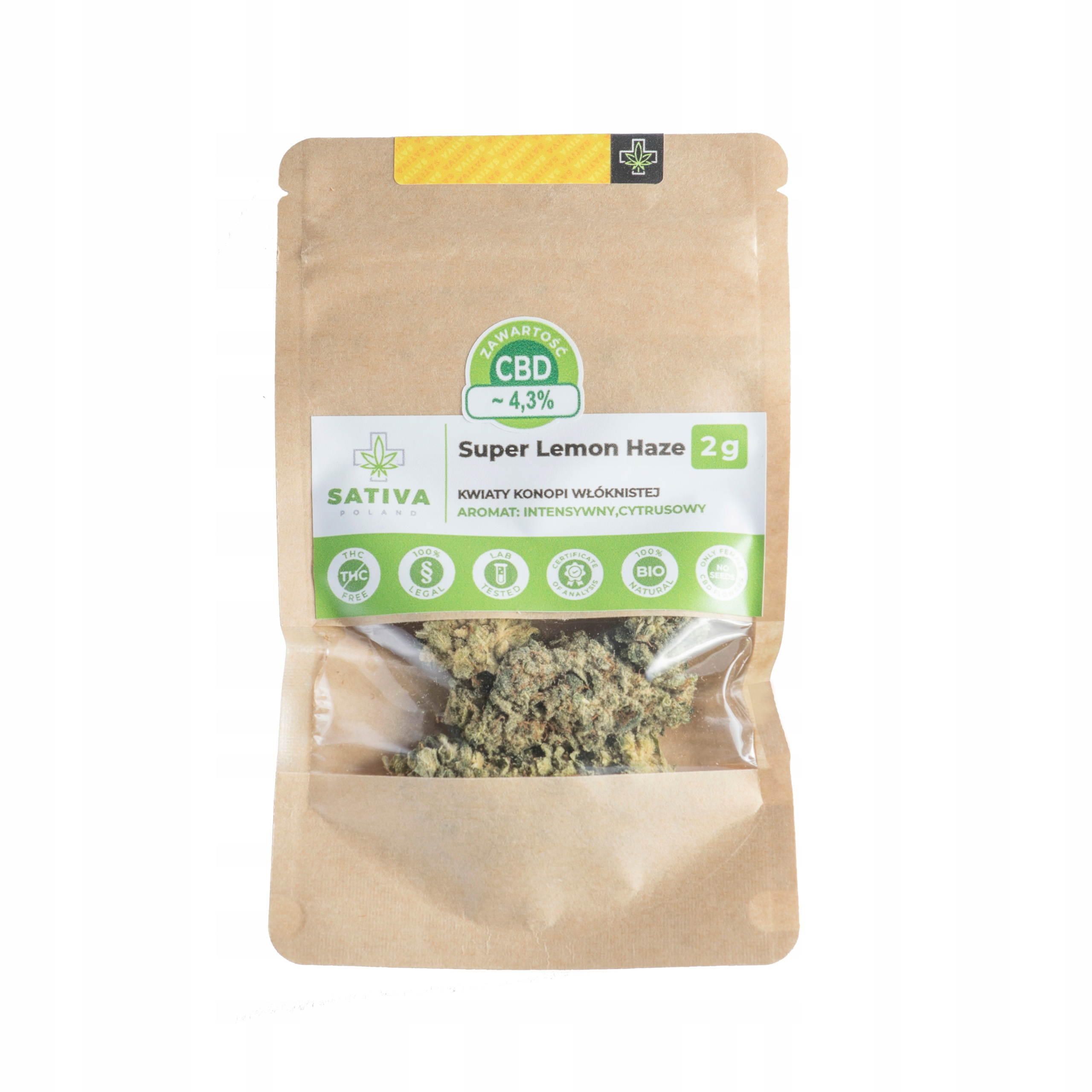 CBD - Sushi konope CBD- SUPER LEMON HAZE 2G-SATIVA POLAND