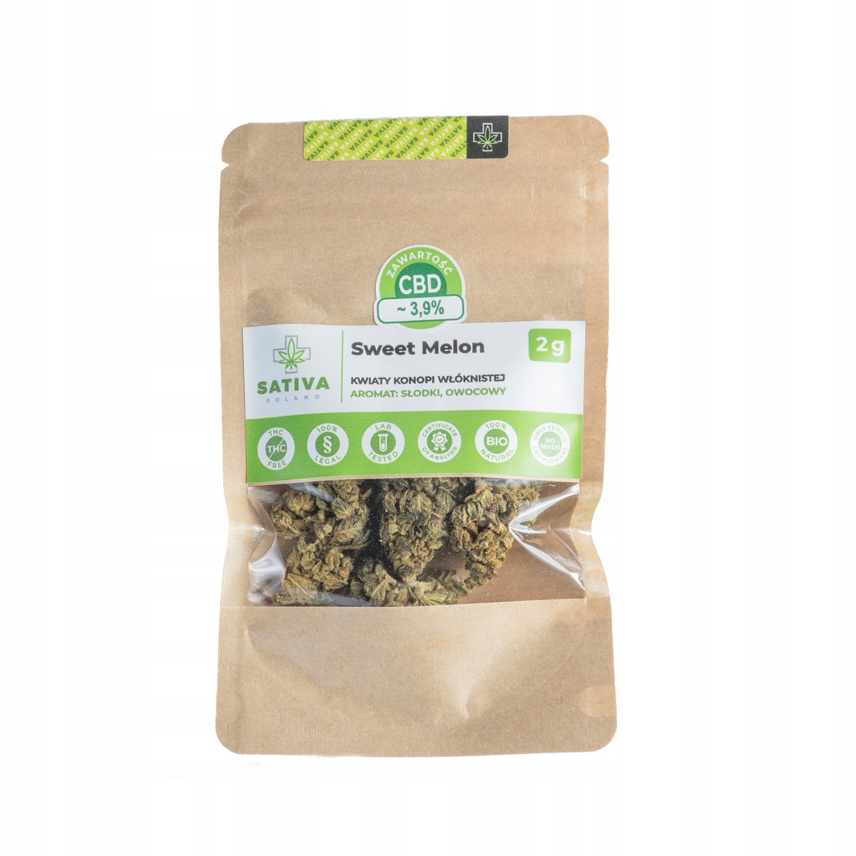 CBD - Susz Konopi CBD - Sweet Melon 2G- sativa Poľsko