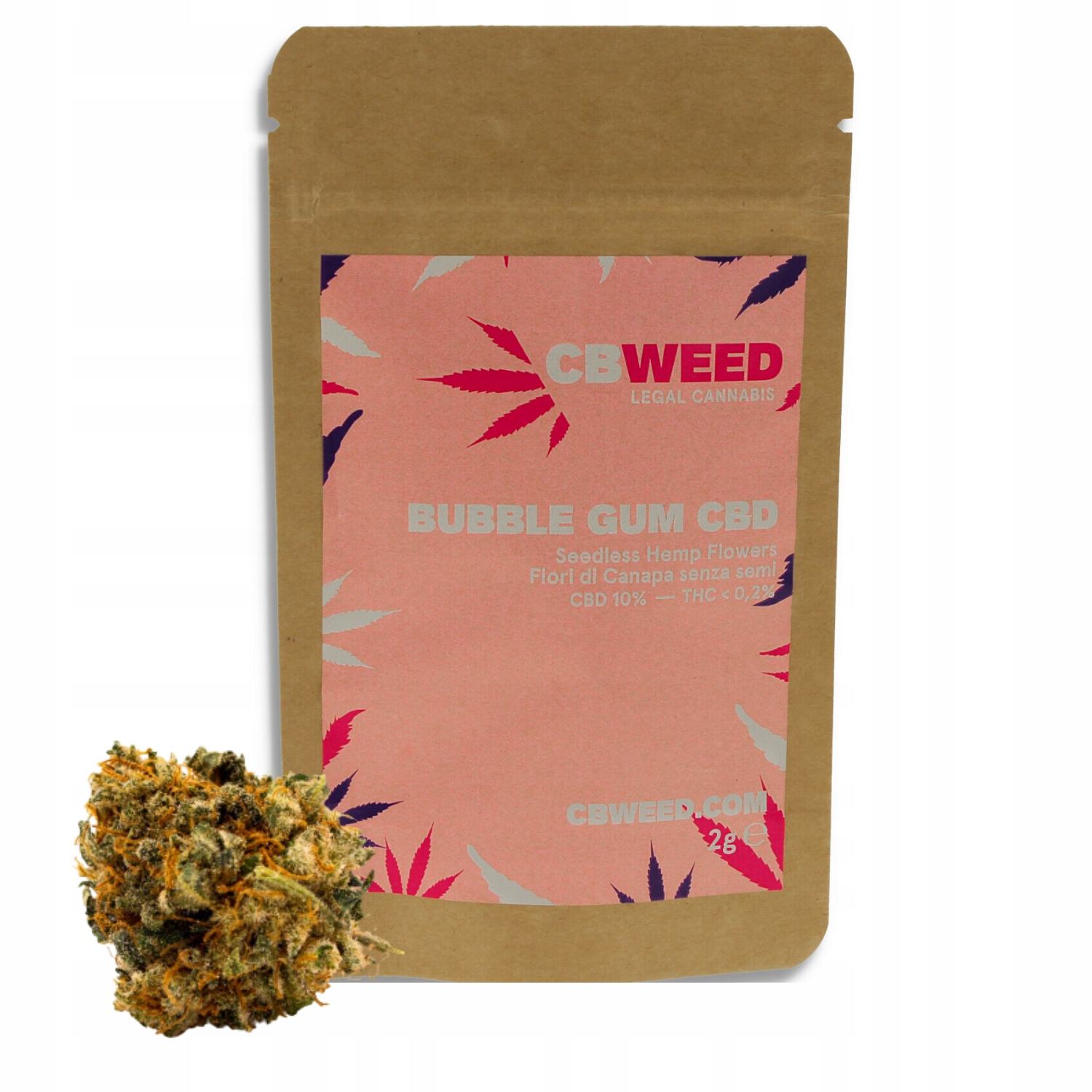 CBD - Konope sucha s CBD 10% žuvačka 2 g CBWEED