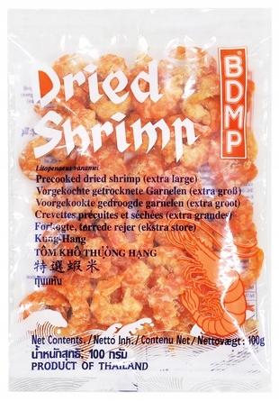 Ázijska kuchyňa - Sušené krevety XL 100G - BDMP