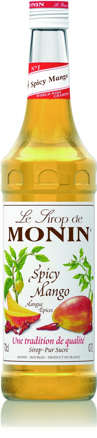 Mangočný pikantný sirup monin pikantný mango + zadarmo *