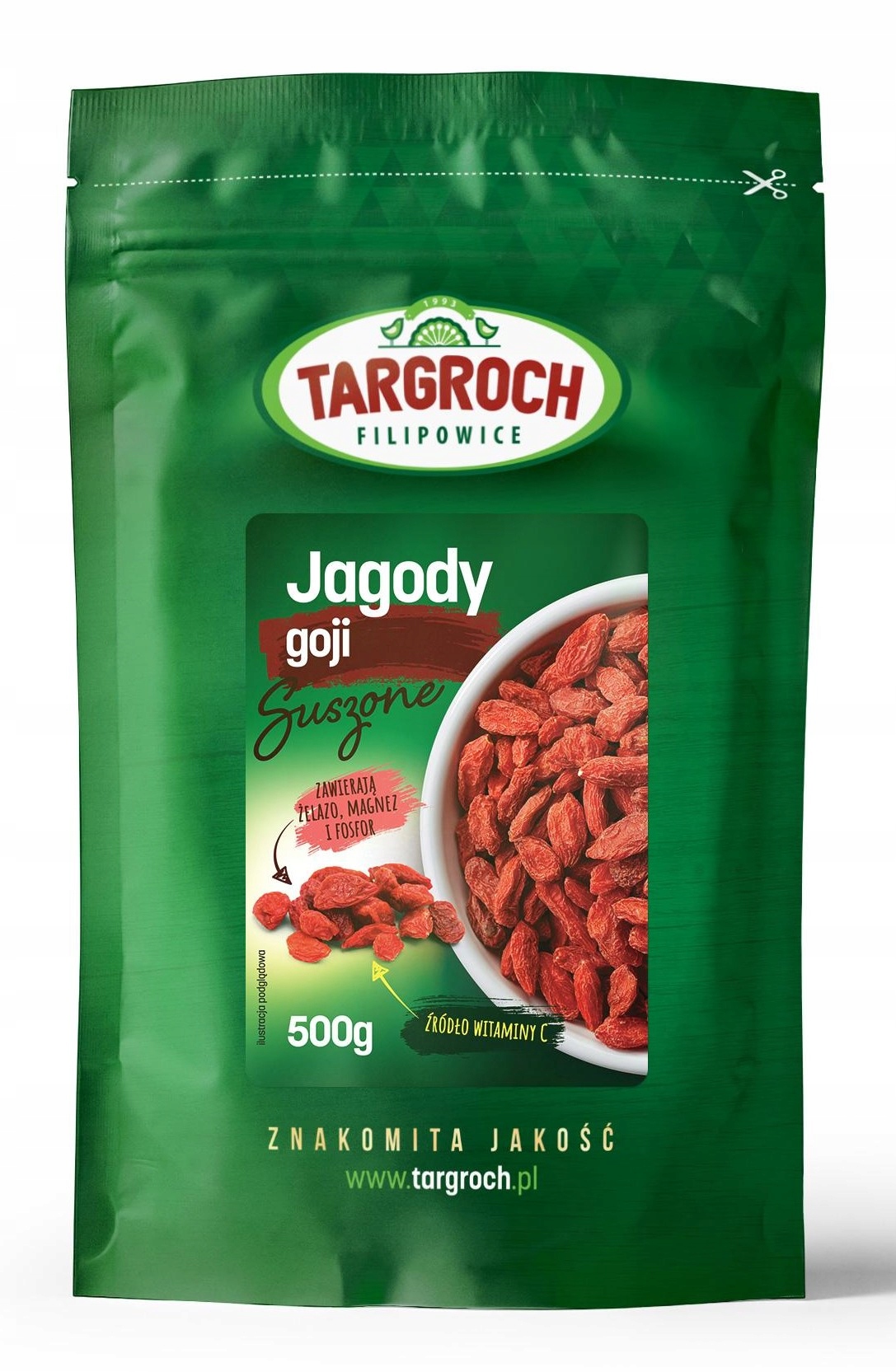 Sušené ovocie - Trim Goji bobule sušené na slnku 500g
