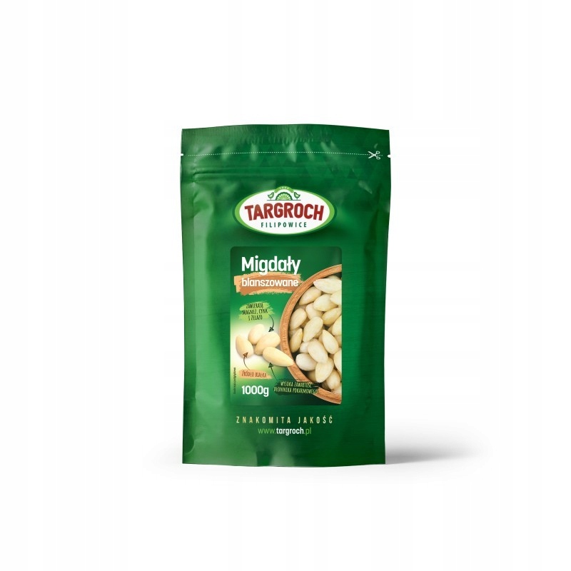 Orechy - Targroš mandle BLANCHED 1KG 1000G