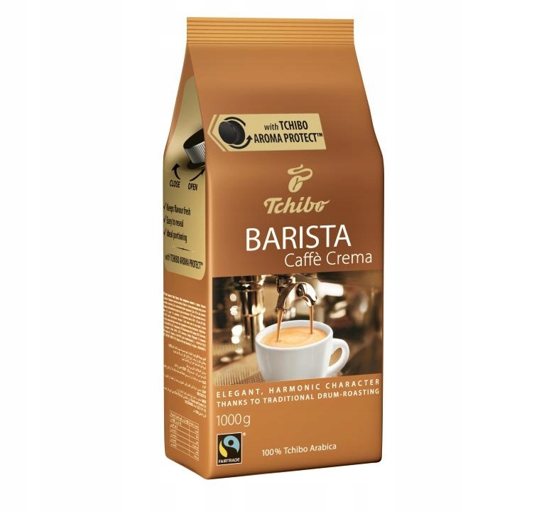 Zrnková káva - Kávové zrná TCHIBO Barista Caffe Crema 1 kg
