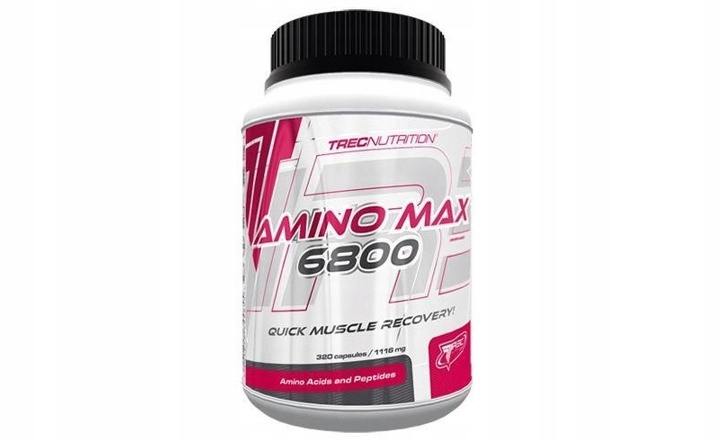 Aminokyseliny - TREC AMINO MAX 6800 320 Kaps Aminokyseliny