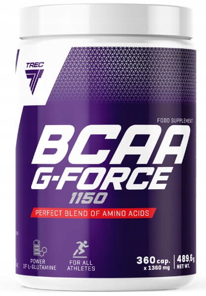 Aminokyseliny - TREC BCAA G-FORCE 1150 360KAP Silné aminokyseliny