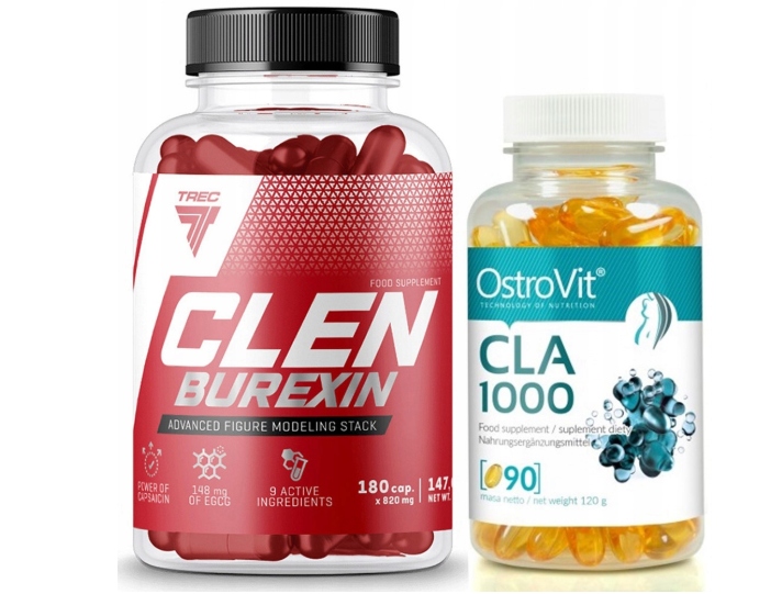 Spaľovač tuku - TREC CLENBUREXIN 2 180KAP FAT BURN + CLA