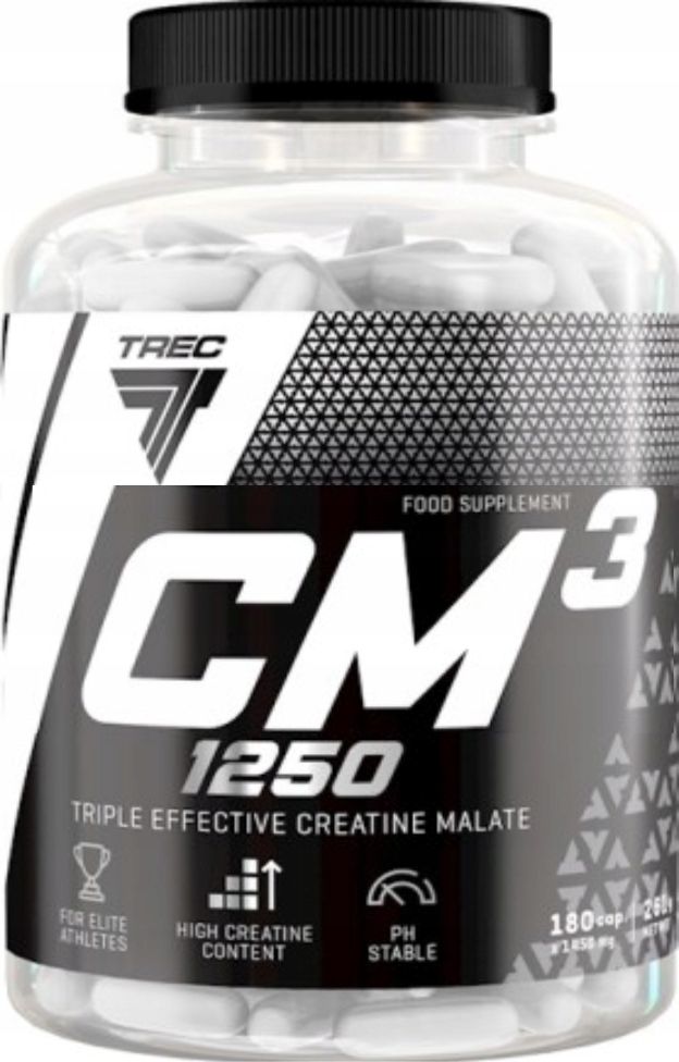 Kreatín - TREC CM3 180 Kaps - Createine Jobs Silné 1250mg