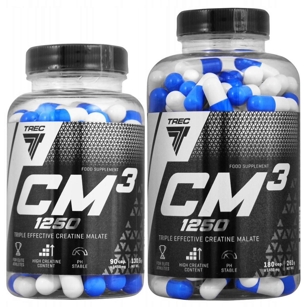 Kreatín - TREC CM3 90 + 180 Apple Creaine Sila TCM Hmotnosť