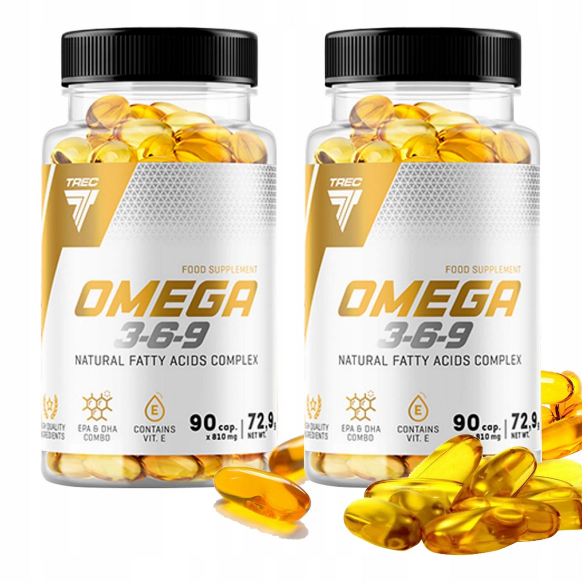 TREC OMEGA 3-6-9 180 Uzávery mastných kyselín Zdravie