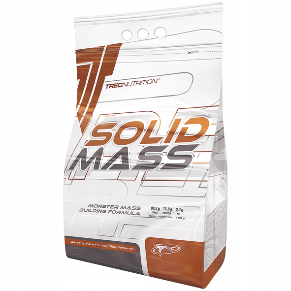 Gainer - TREC Solid Hmotnostná hmotnosť 3 kg Pevná hmotnosť Záväzky pre hmotnosť