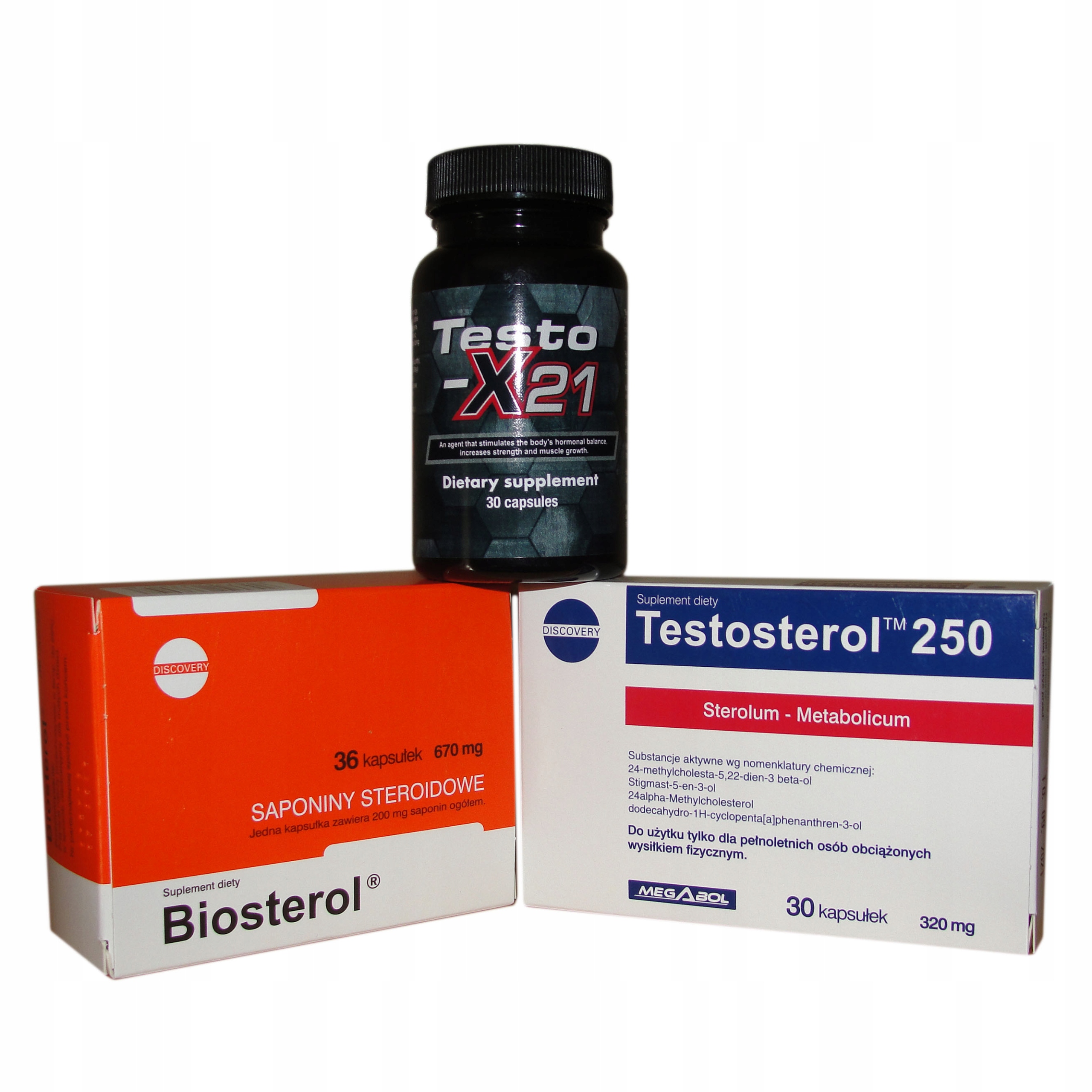 Testosterón - Testo x -21 + biosterol + testosterol steroid