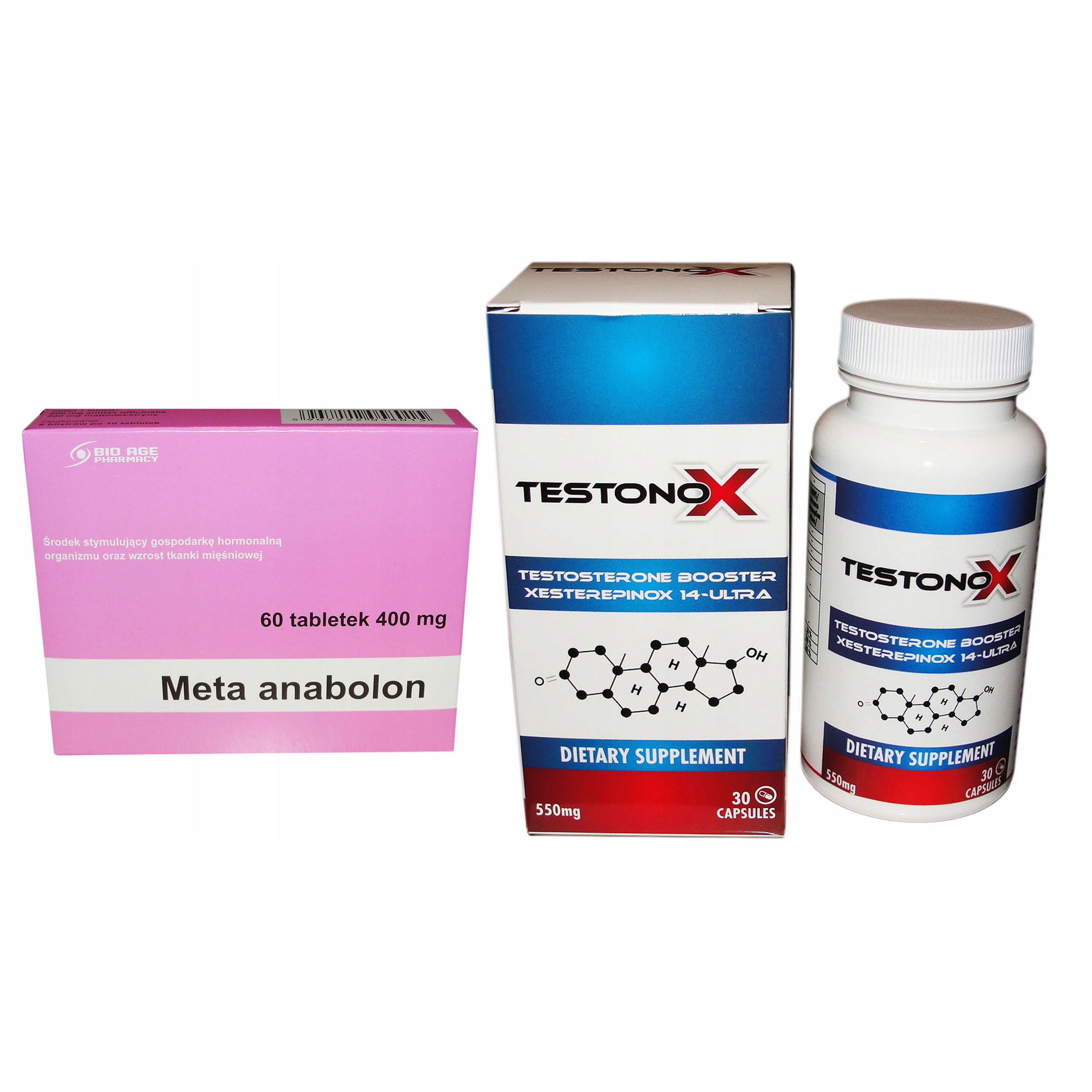 Testosterón - Testonox + meta ako prohormone hGH steroidy