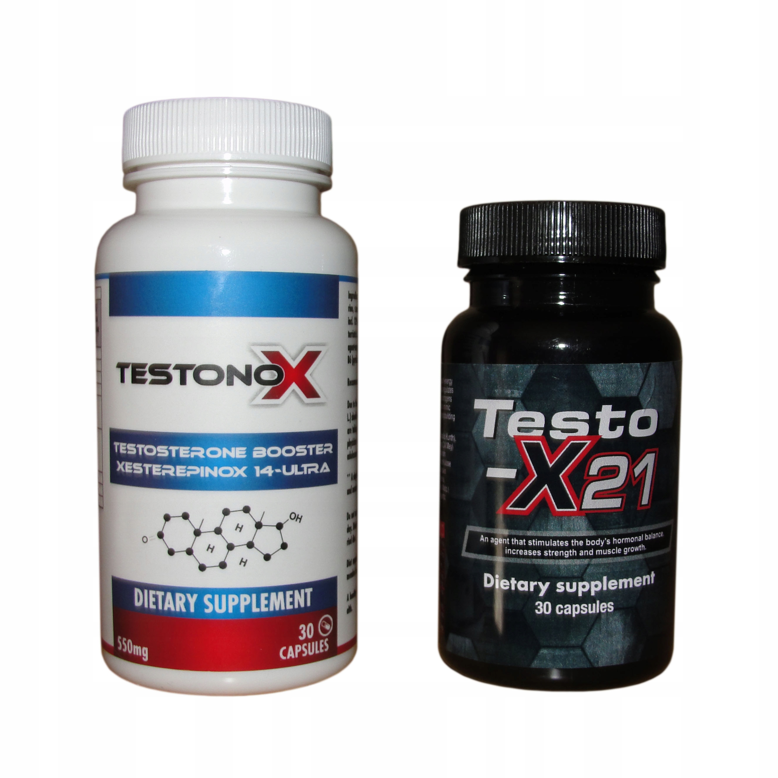 Testosterón - Testonox + Testo - X 21 + Steroidy Winstrol Power