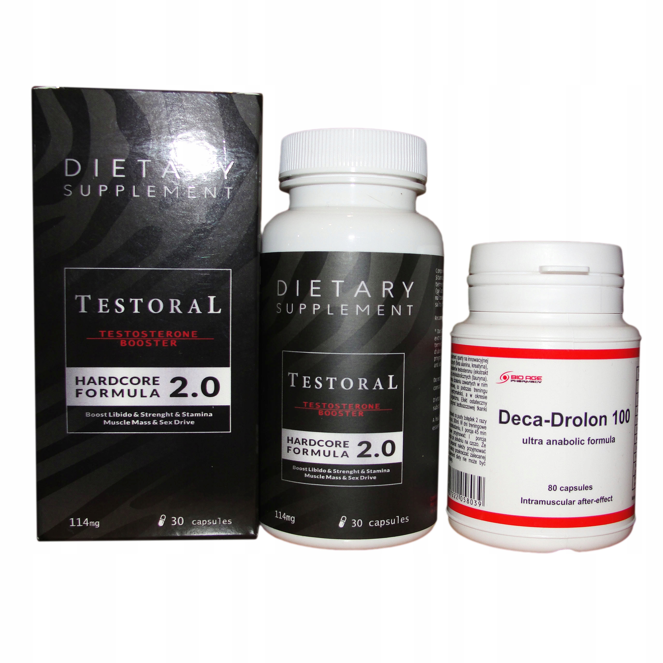 Testosterón - Testoral + Meta Sila steroidov prohormónov HGH
