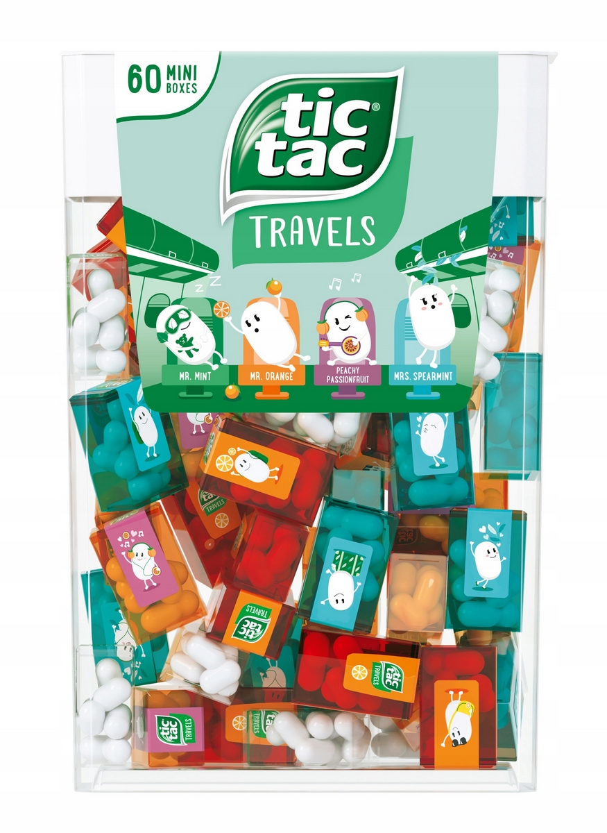 TIC TAC XXL s mini boxmi uprostred 60 kusov