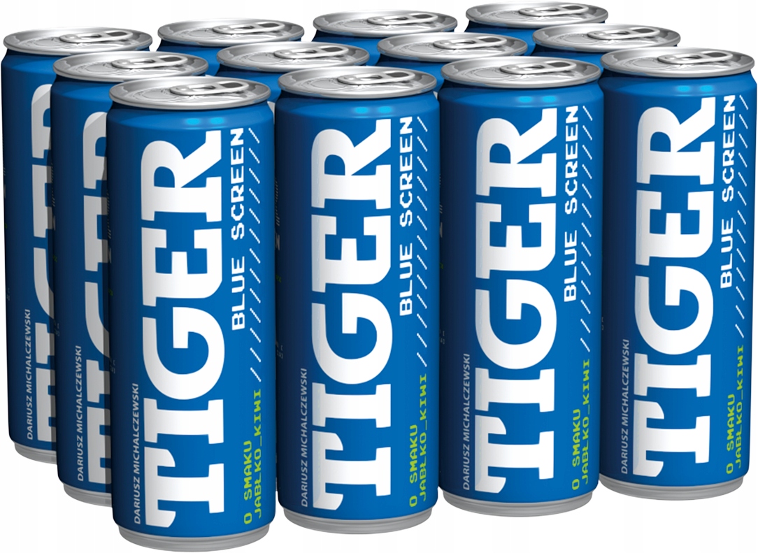Tiger Blue Screen Energy Drink nápoj 12x250ml