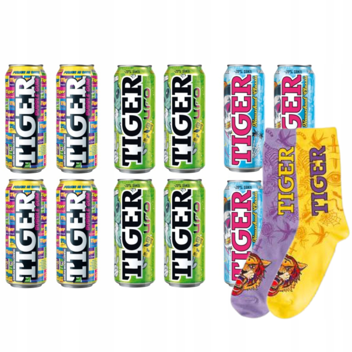 Tiger Mix Ufo Bubble Gum Newschool Pusz 12 x 500ml