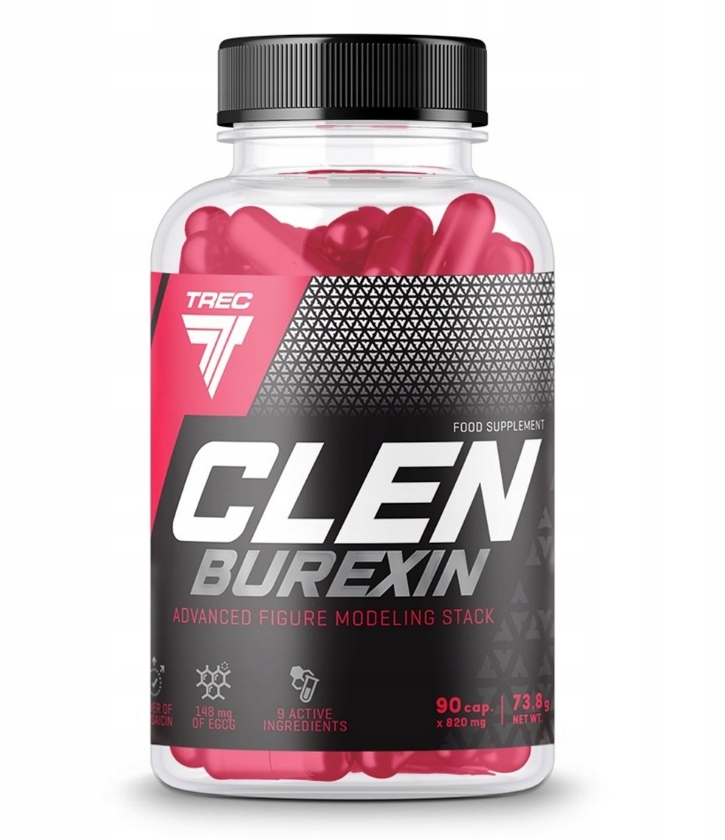 Spaľovač tuku - TREC CLENBUREXIN 90 Uzávery. Chudnutie horáka