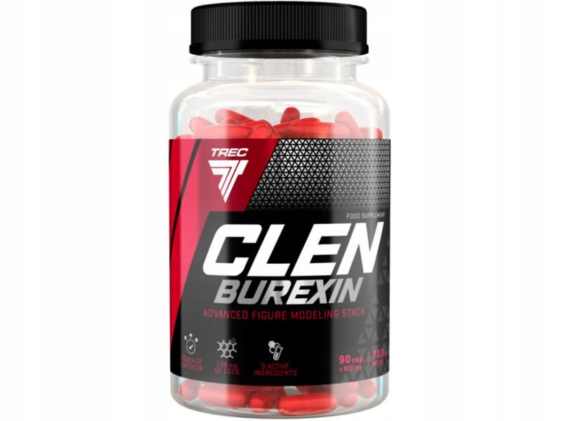 Spaľovač tuku - TREC CLENBUREXIN 90 Uzávery. - Tuk