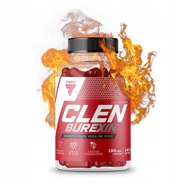 Spaľovač tuku - TREC CLENBUREXÍNY FAT BURNER 180 Kapsuly