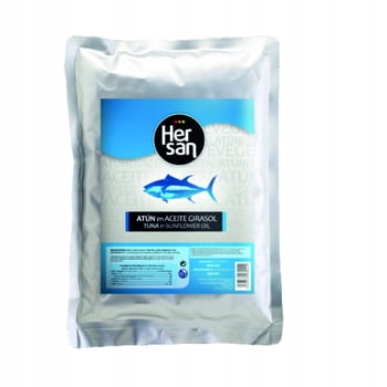 Kúsky tuniaka v oleji 1 kg Hersan