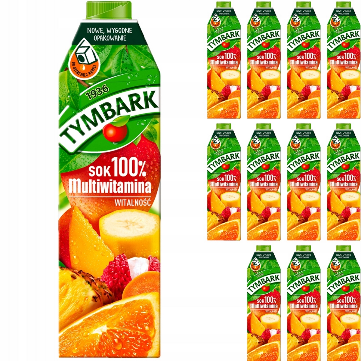Šťava Tymbark 100% Multivitamín Multifruit 12x1l