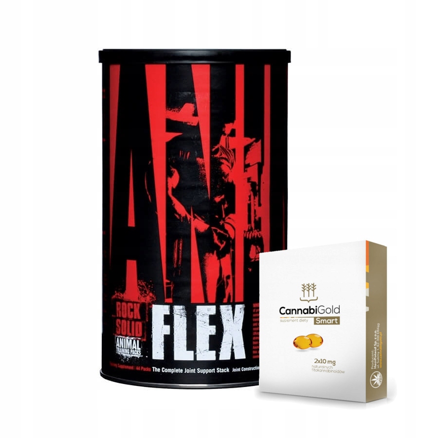 Ochrana kĺbov - Univerzálny Animal Flex USA + CBD Cannabigold pre bolesť