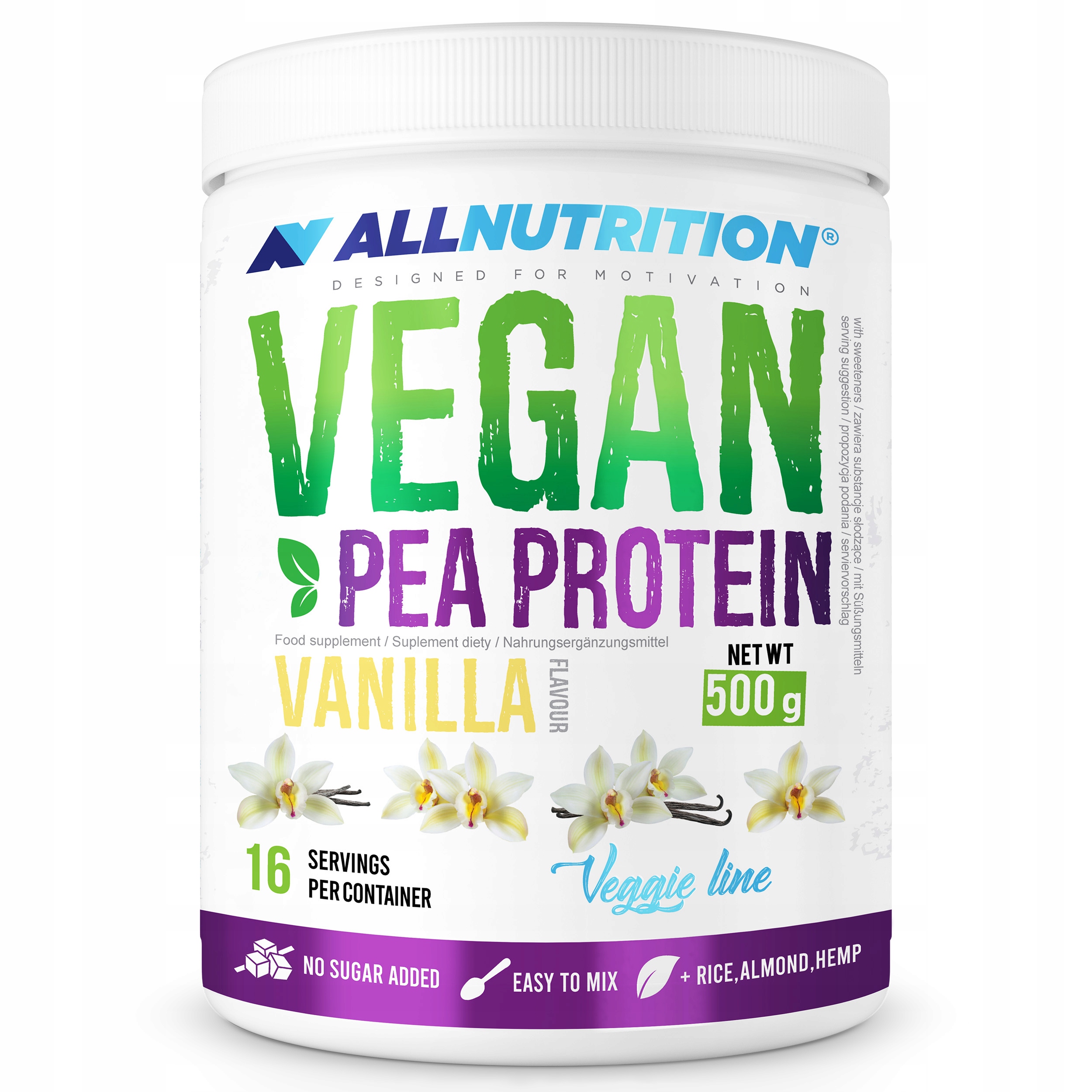 Proteín - Vegan Pea Proteín z hrachu na vegetariánsku vanilku