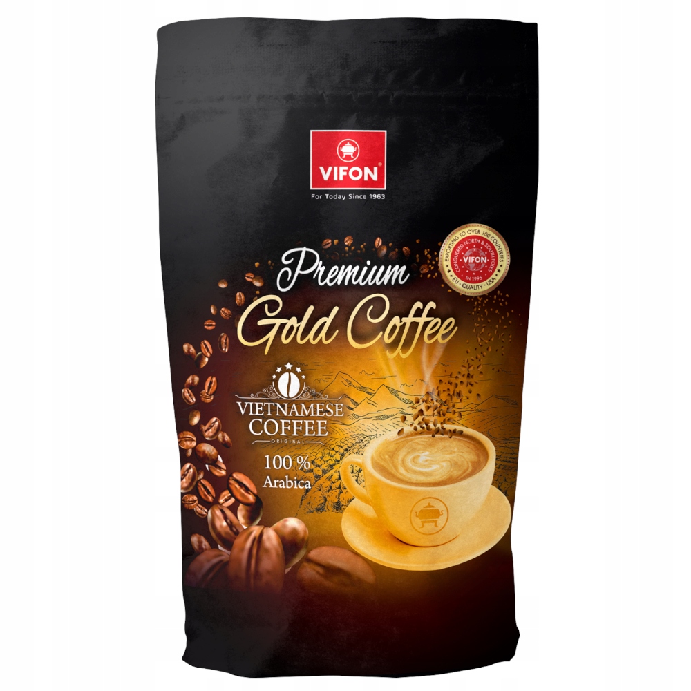 Káva mletá - VIFON Coffee Gold Arabica Medium Pečené mleté