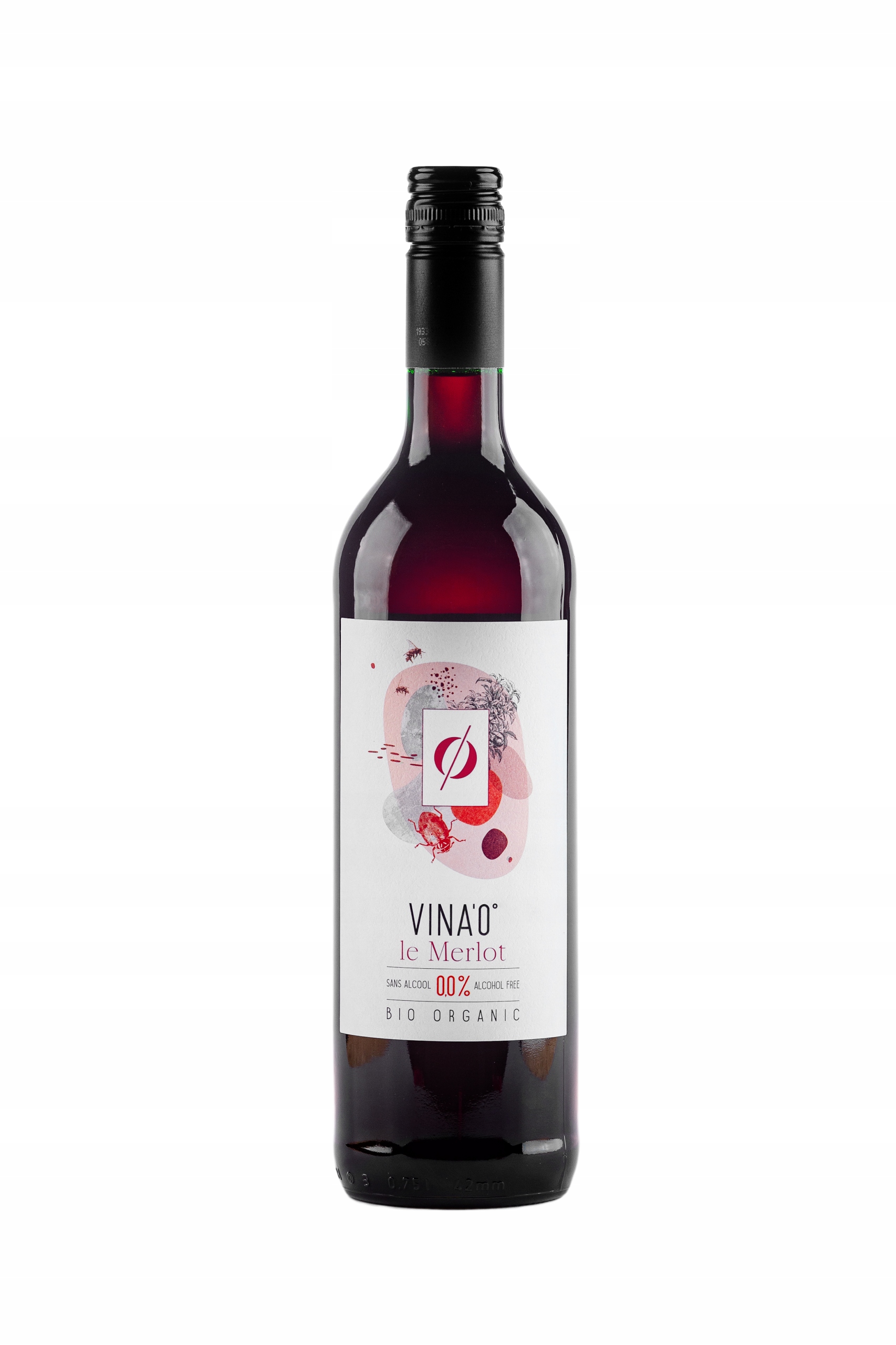 Vina'0 Merlot Bio 0.75 - Červené víno, Sladké 0%
