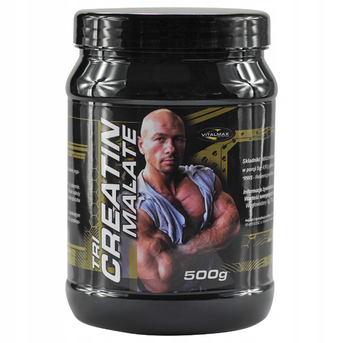 Kreatín - Vitalmax Tri Createin Malát 500g Kreatín Apple