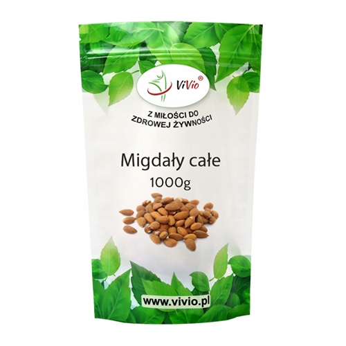 Orechy - Vivio ALMONDS Prírodné prírodné 1kg Zdravé Snack