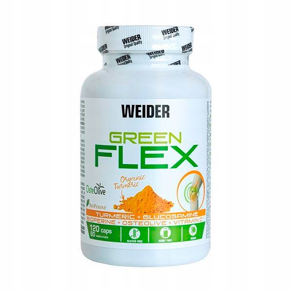 Ochrana kĺbov - Weider Green Flex 120 čiapky. Vegán