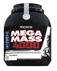 Gainer - Weider Mega Mass 4000-3 kg Čokoláda
