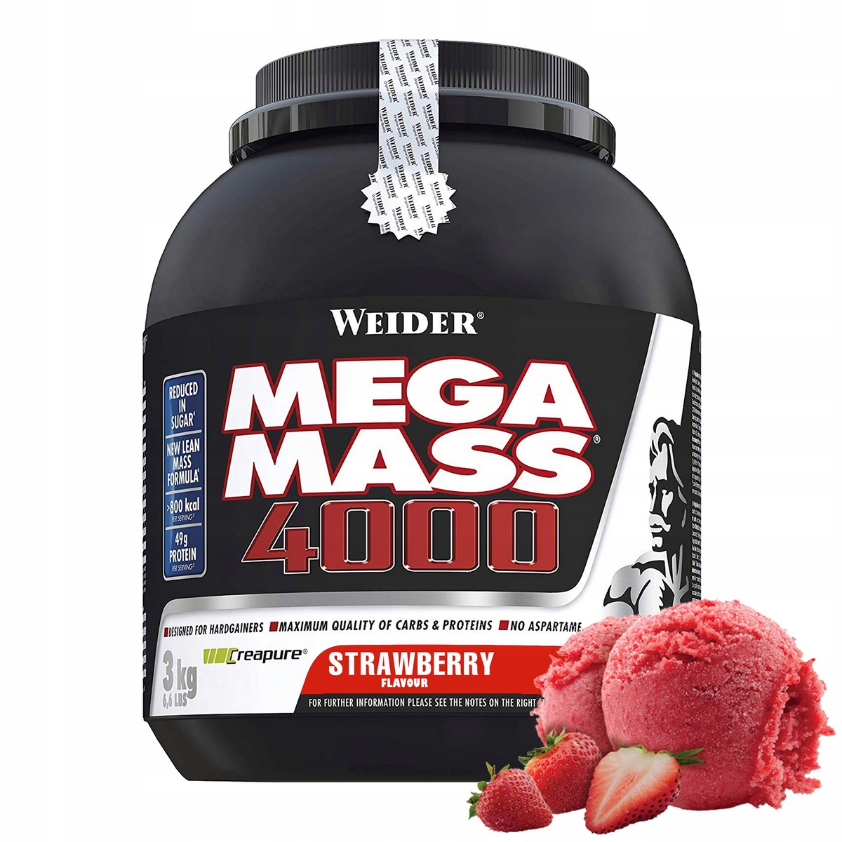 Gainer - Weider Mega Mass 4000 3kg Gainer Protein proteín
