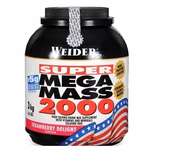 Gainer - Weider Super Mega Mass 2000 3kg mutant XXL HARD