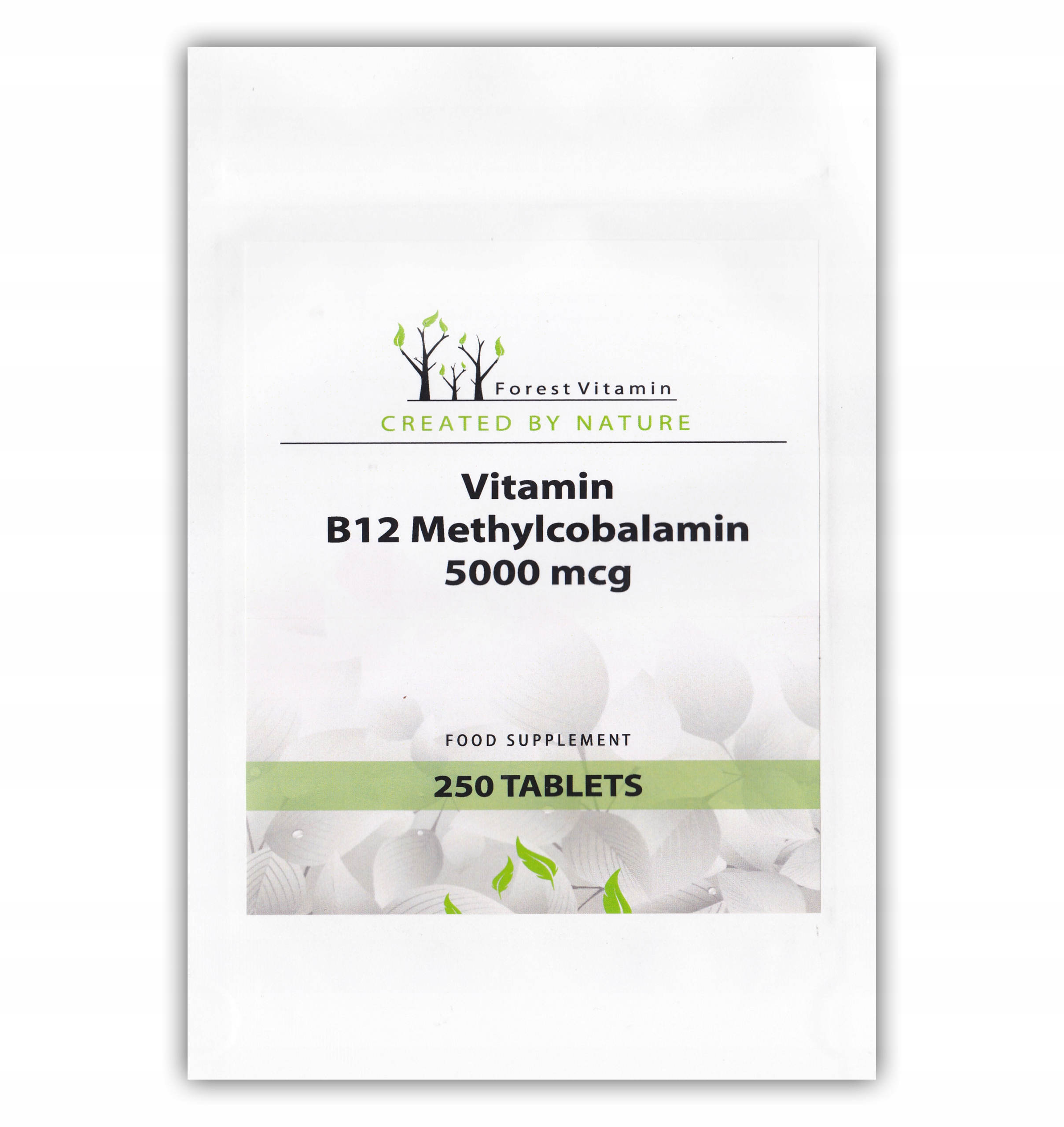 Vitamín B12 5000 Metylcobalamín 250 Tab Silná