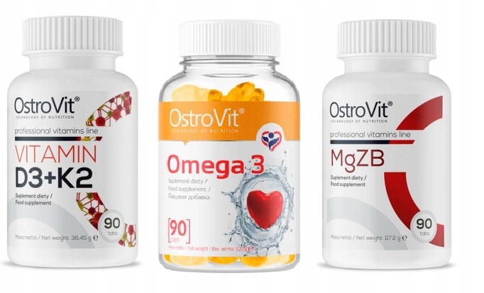 Vitamín D3 K2 OMEGA 3 MAGNÁLNY ZINKU VIT B6 Ostravit