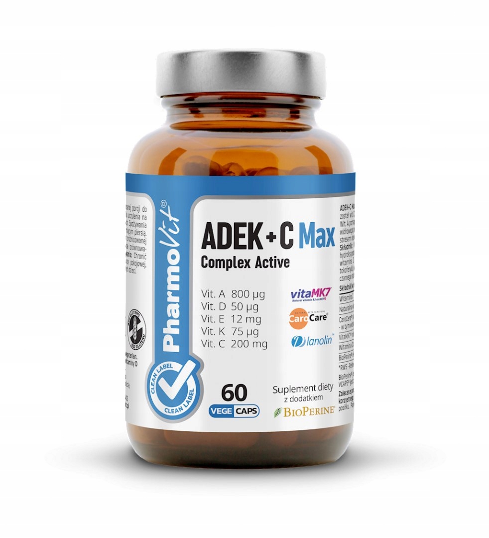 Vitamín ADEK + Vitamín C Komplex 60 kapsuly 21,