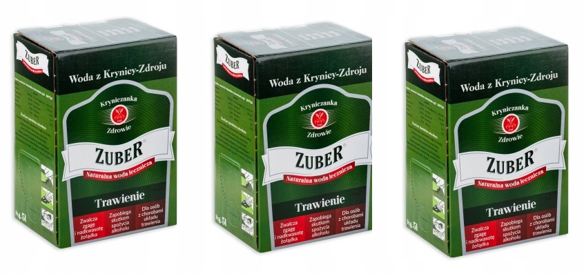 Liečivá voda 3 x Zuber 5L pri liečbe obezity