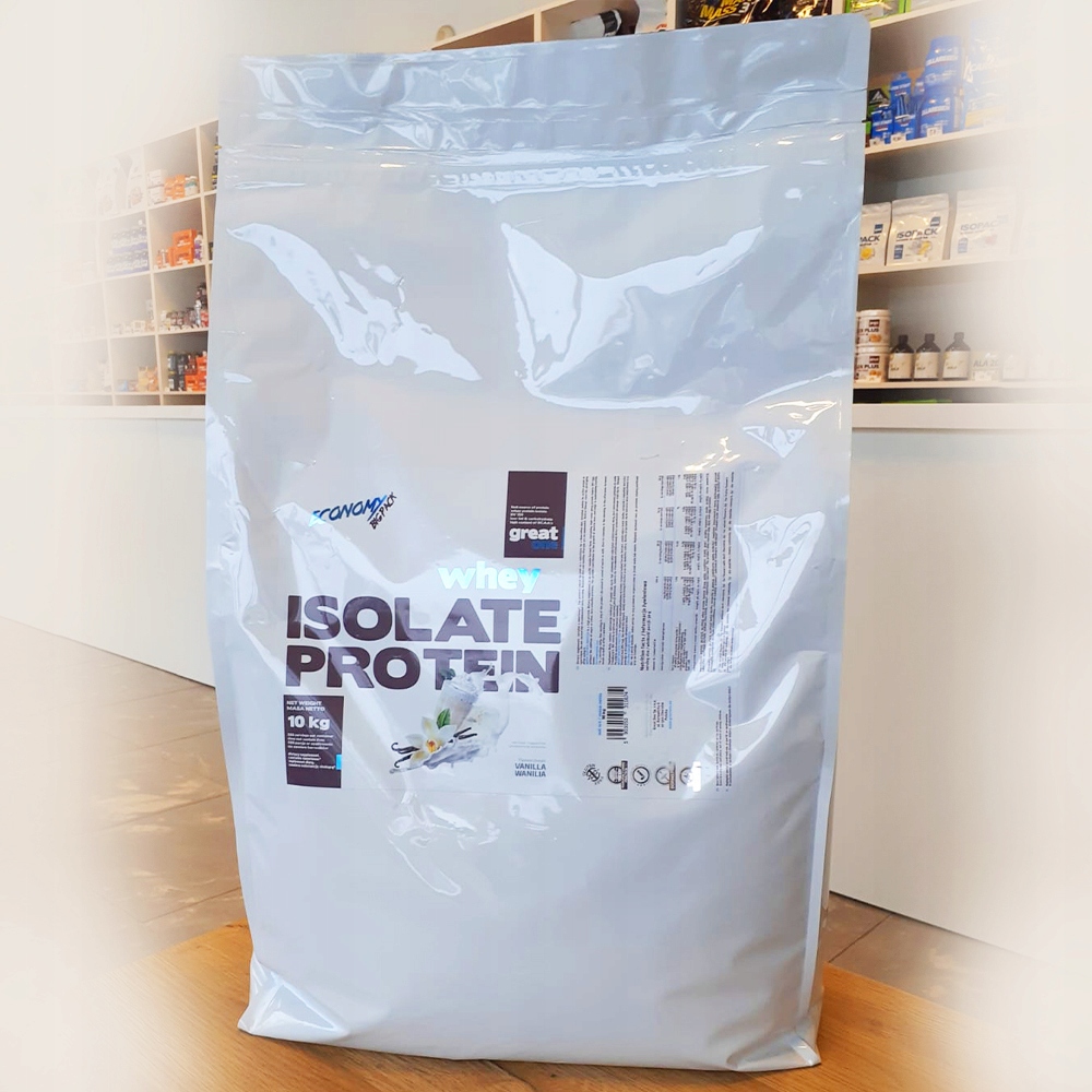 Proteín - Srvátka izolovať proteín 10kg - veľký balíček - vanilka