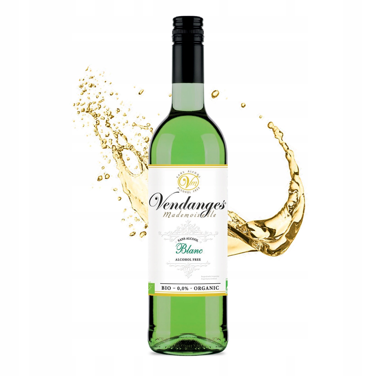 Nealkoholické víno Vendanges Blanc Bio White 0,0%